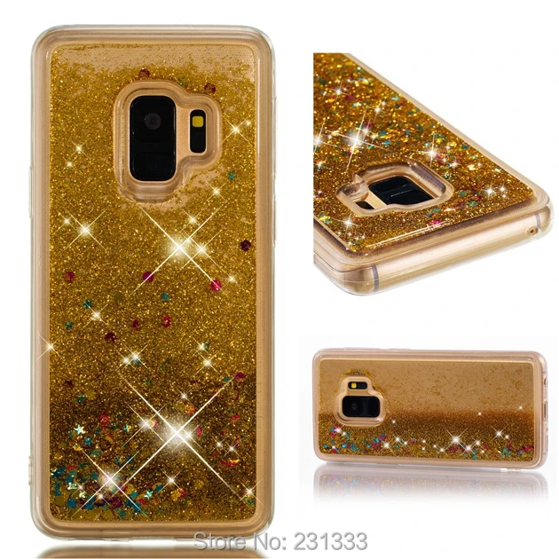 C-ku 3D жидкий зыбучий песок Блестящий Мягкий ТПУ чехол для Samsung Galaxy S9 PLUS J5 J7 2017 A8 J2 PRO