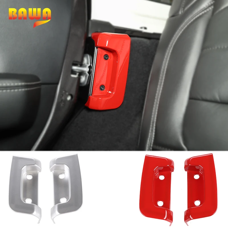 Внутренние молдинги BAWA для Jeep Wrangler JL 2018 ABS застежка замка задней двери