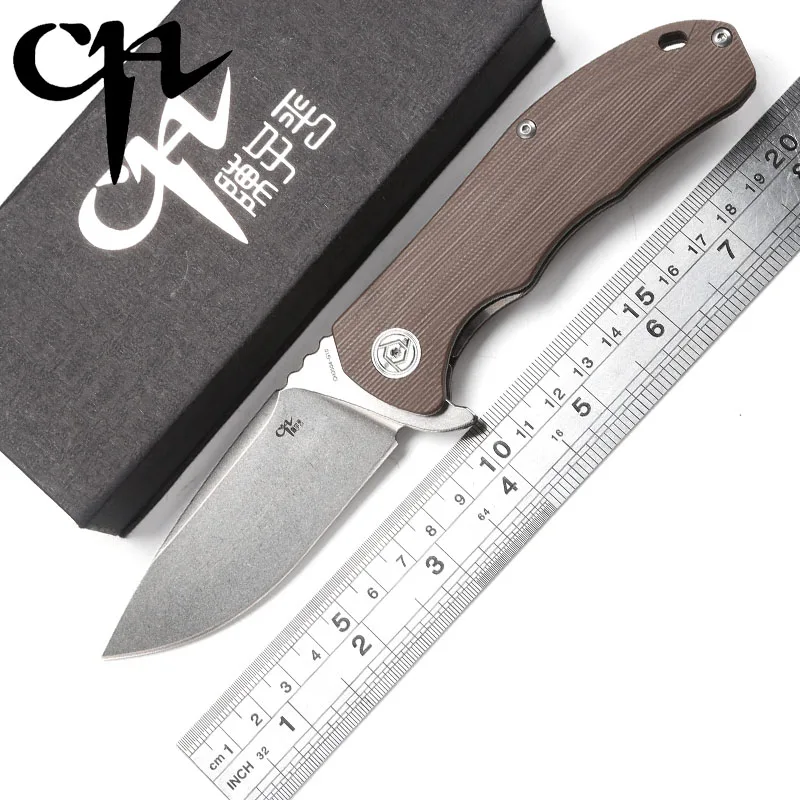 CH Flipper оригинальный дизайн 3504 складной нож D2 шарикоподшипники G10 ручка походные