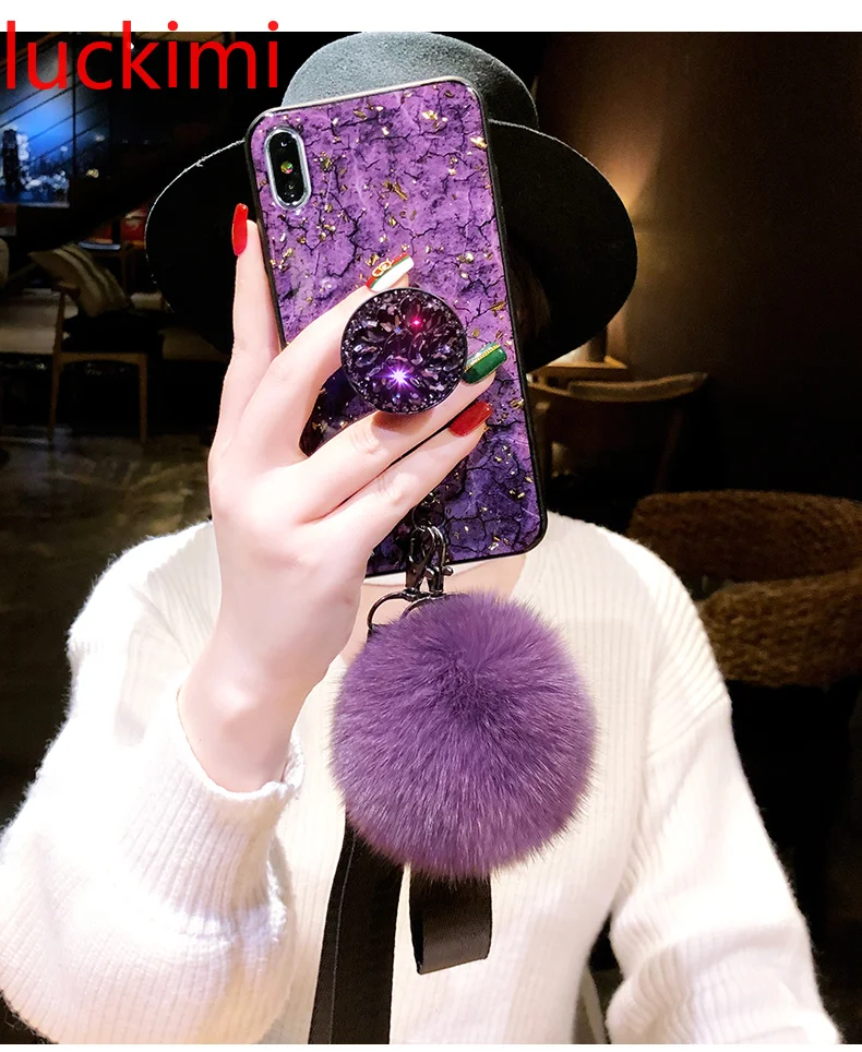 For xiaomi 8 5x 6x mix2s note3 8lite 8se Gold Bling Marble Case |