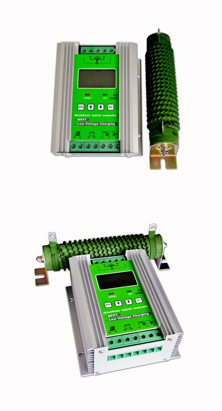 24V max 800W booster зарядка mppt LCD ветровая солнечная гибридная система контроллер с