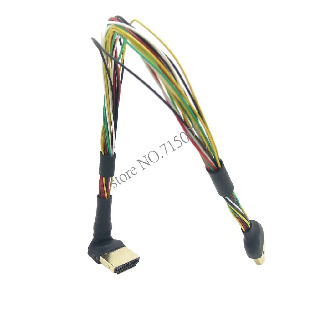 DIY 10 см 100 FPV HDMI тип A штекер Мужской HDTV FPC кабель для мультикоптера аэрофотосъемки