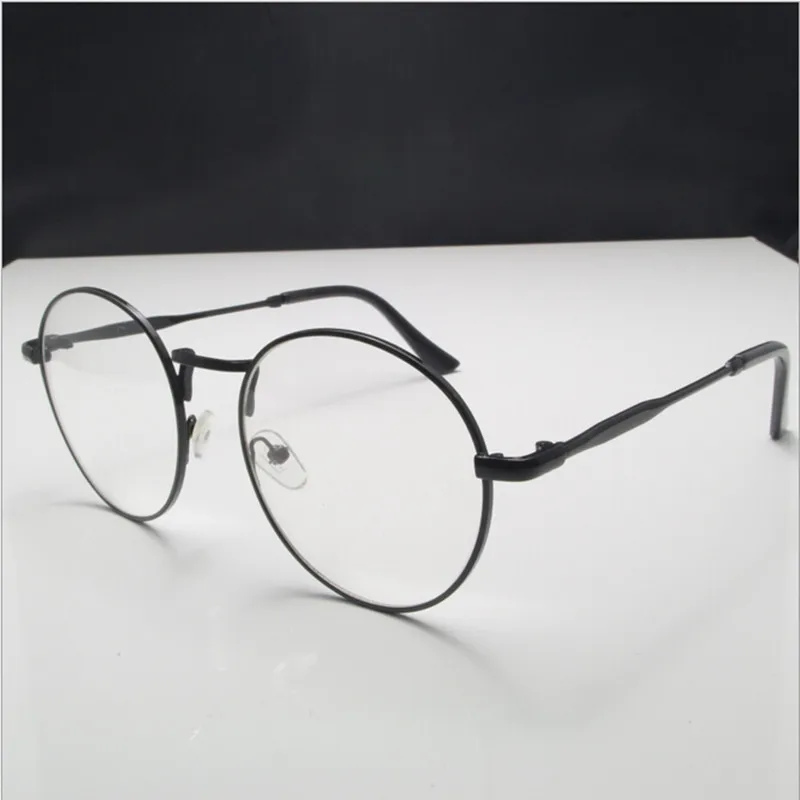 Новинка Высокое качество Античные ретро круглые очки металлическая оправа
