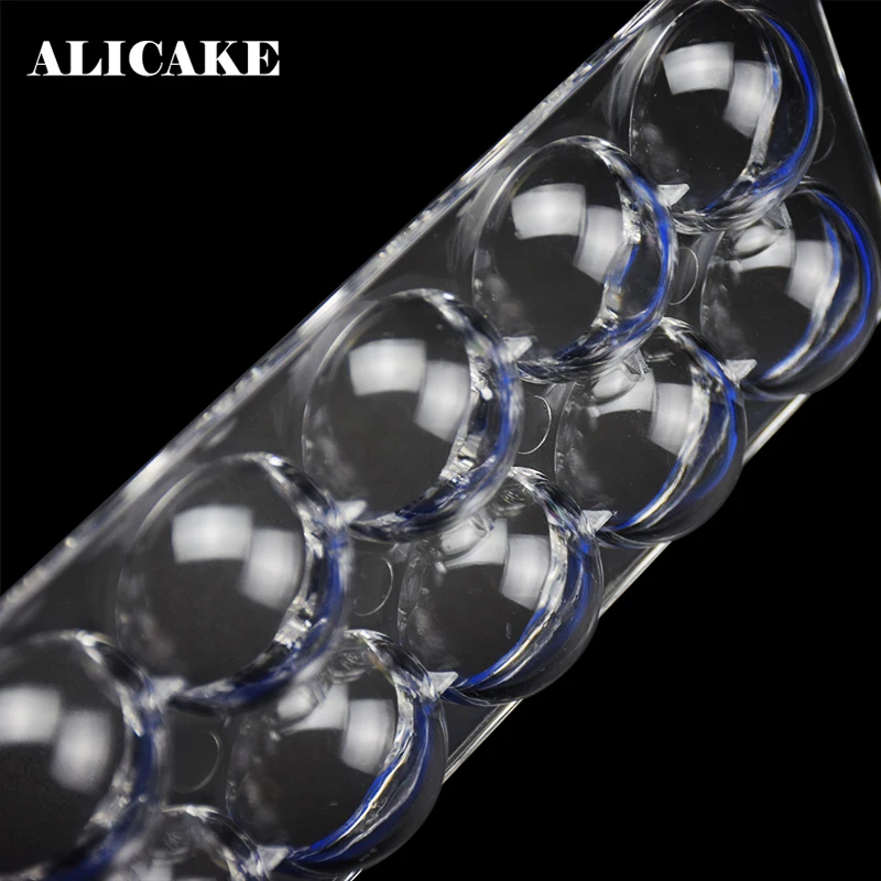 3d-формы для шоколадных брусков 14 отверстий полукруглые гладкие конфеты пекарни