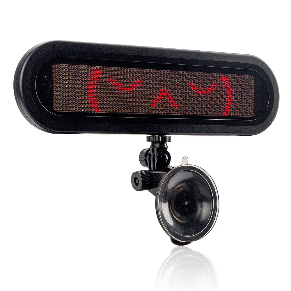 12 В программируемый светодиодный указатель такси красный автомобиль прокрутки