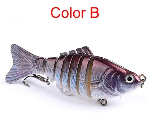 B 10 см 15,5 г swimbait Приманка мульти шарнирная рыба Сегмент Swimbait Crankbait тяжелая приманка медленная Isca искусственные приманки - Цвет: B