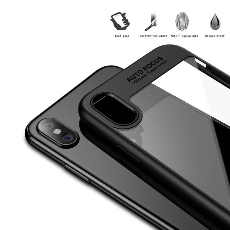 Силиконовые чехол для телефона для iPhone Xs Max 6,5 анти-стук раскладной; Мягкий ТПУ Защитная задняя крышка для iPhone XS X S XR 6,1 Fundas чехлы