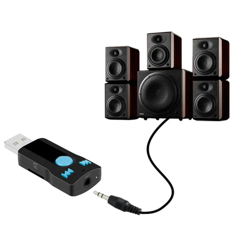 Ttten приемник Bluetooth стерео Беспроводной автомобиля USB аудио Динамик адаптер