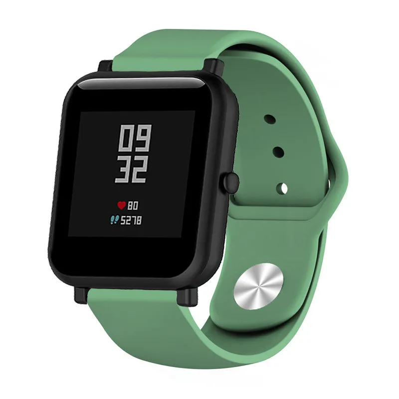 Для Xiaomi Huami Amazfit Bip ремешок lite силиконовый мягкий резиновый для galaxy watch 42 мм/gear s4