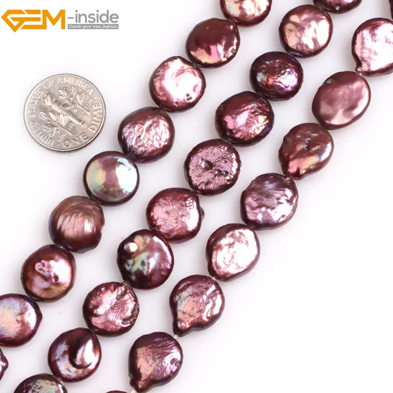 Бусины Из Натурального пресноводного жемчуга с выращенным блеском 15 дюймов |