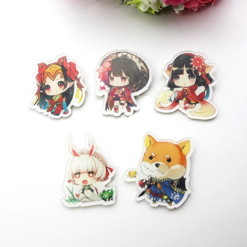 9 шт./компл. игровой значок Minamoto Kagura Onmyoji Tengu Wolf Idolized Abe no Seimei Meikai No Yakujin брошь Kawaii