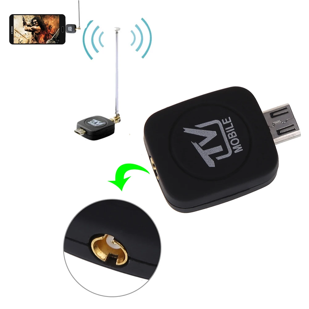 Мини микро USB 2 0 DVB-T цифровой ТВ-тюнер приемник с антенной для Android телефон