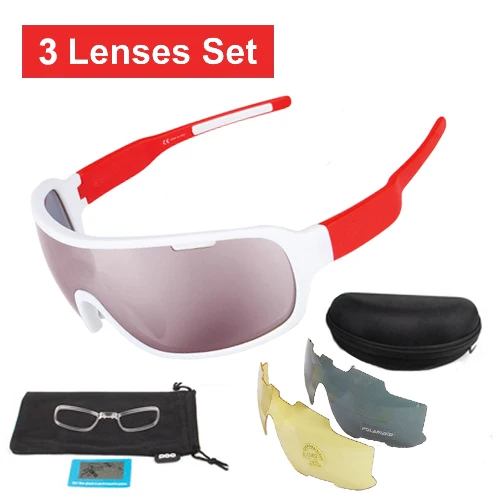 3 lens white red NEWBOLER, 5 линз, солнцезащитные очки для велоспорта, поляризационные, мужские, женские, UV400, спортивные очки, очки для шоссейного велосипеда, gafas ciclismo, для велосипедных люнетов - Цвет: 3 lens white red