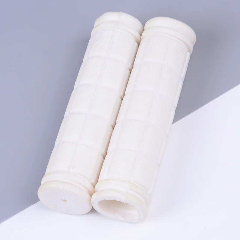 white 2 шт./лот, новинка, резиновые ручки на руль велосипеда, крышка BMX, MTB, горный велосипед, ручки, противоскользящие, велосипедные ручки, фиксированные части передач - Цвет: white