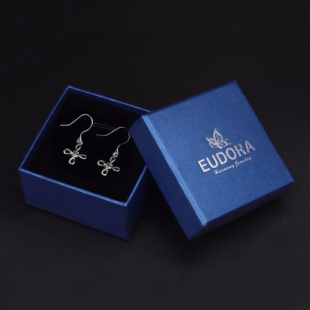 Серьги подвески женские из серебра 925 пробы с узелком|Серьги-подвески| |