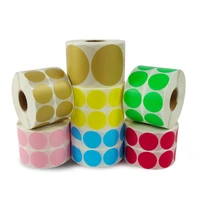 round stickers color thermal label roll 25mm 30mm 40mm 50mm leave message to seller about color you need