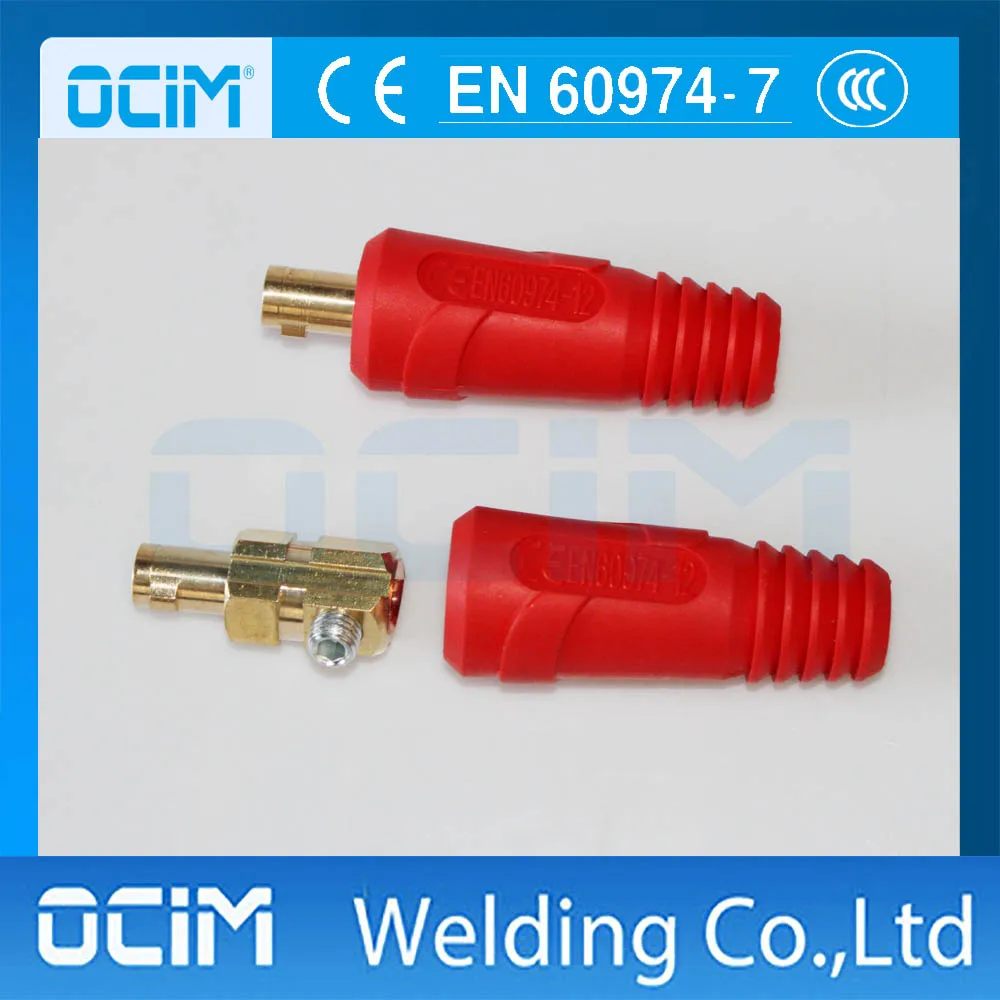 Красный адаптер Tig MMA 35 50 мм2|tig tig|adaptor |
