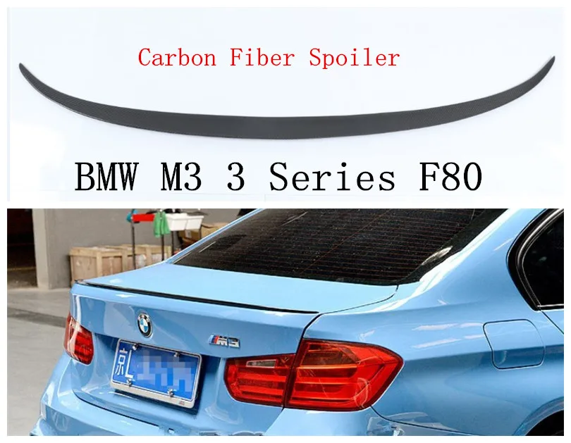 

Автомобильный спойлер из углеродного волокна для BMW M3 3 Серии F80 2013-2018, Спойлеры для заднего крыла, высококачественные автомобильные аксессуары