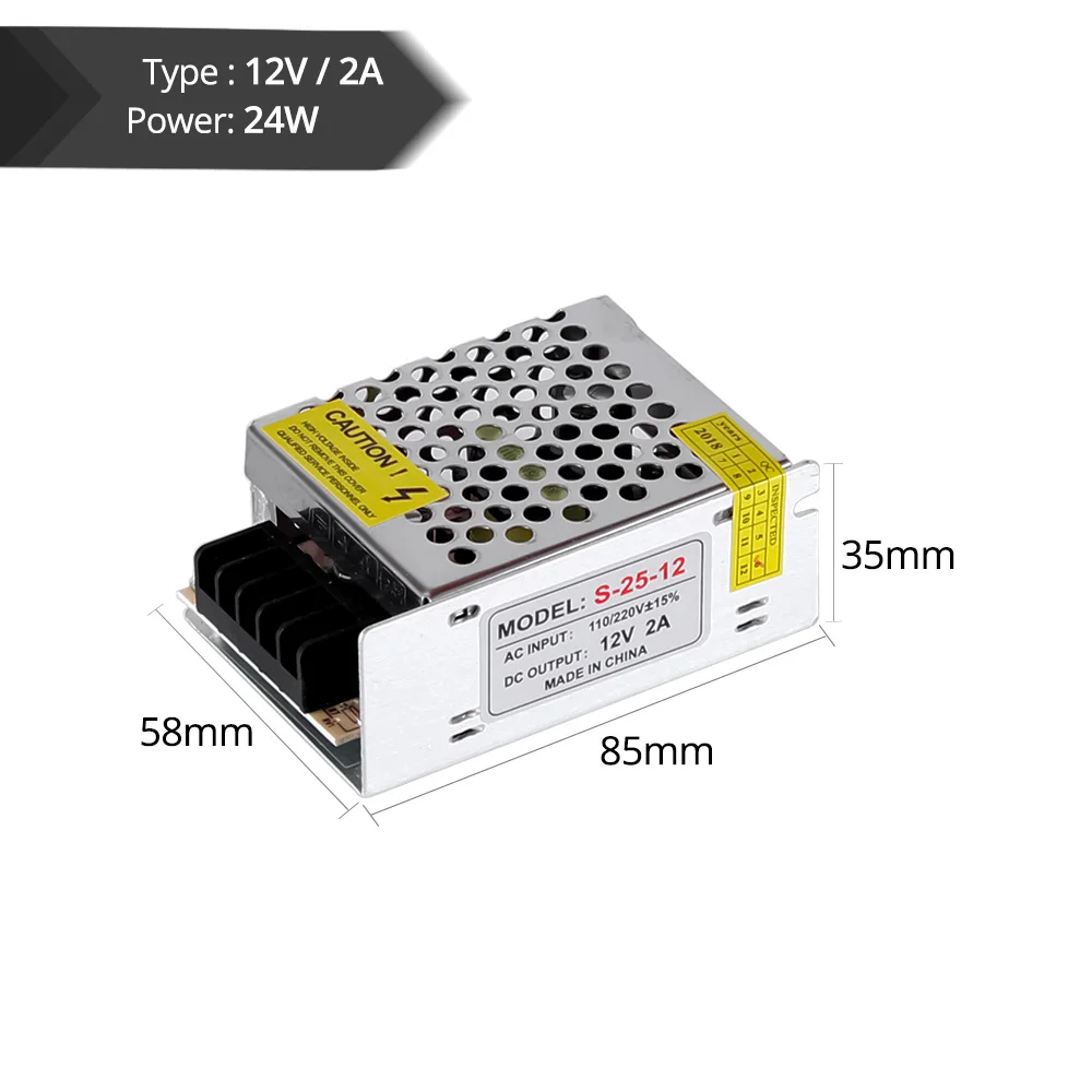AC110/220 V DC/DC 12 Питание 2A 5A 8.3A 10A Светодиодный драйвер для светодиодный полосы света