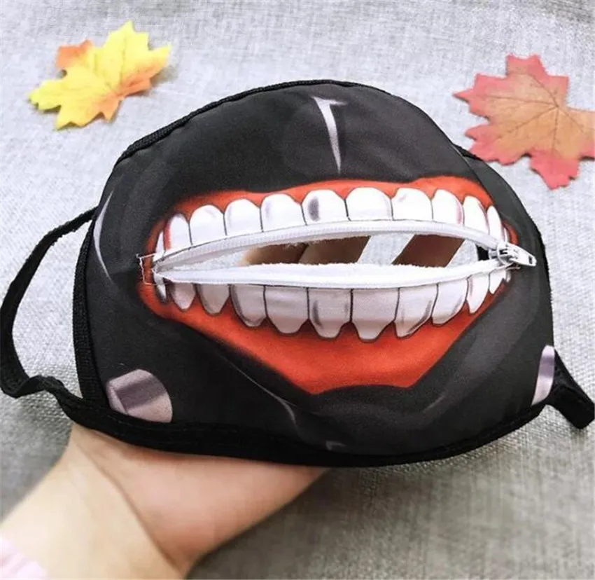 Kaneki Ken маски для лица молния Велоспорт Анти-пыль аниме Токийский Гуль косплей маска A667
