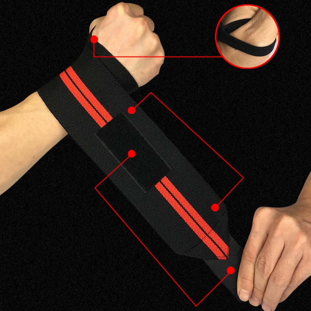 2 шт. регулируемый браслет эластичные бинты для запястья бандаж тяжелой атлетики