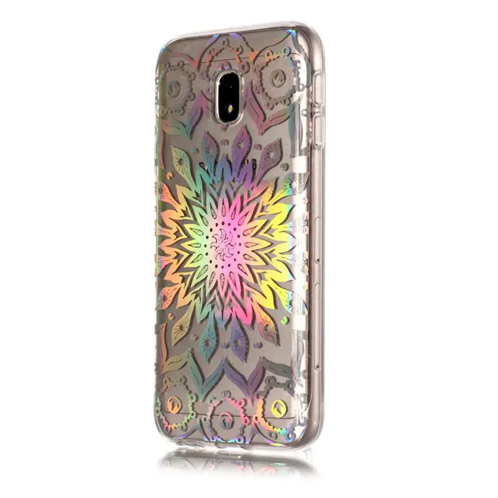 Laser Sunflower Чехол для Samsung Galaxy J3, J5, J7 года S9 S8 S7 S6 край S4 S3 A8 плюс A320 лазерный блестящий чехол Мягкий силиконовый чехол для телефона с P01Z - Цвет: Laser Sunflower