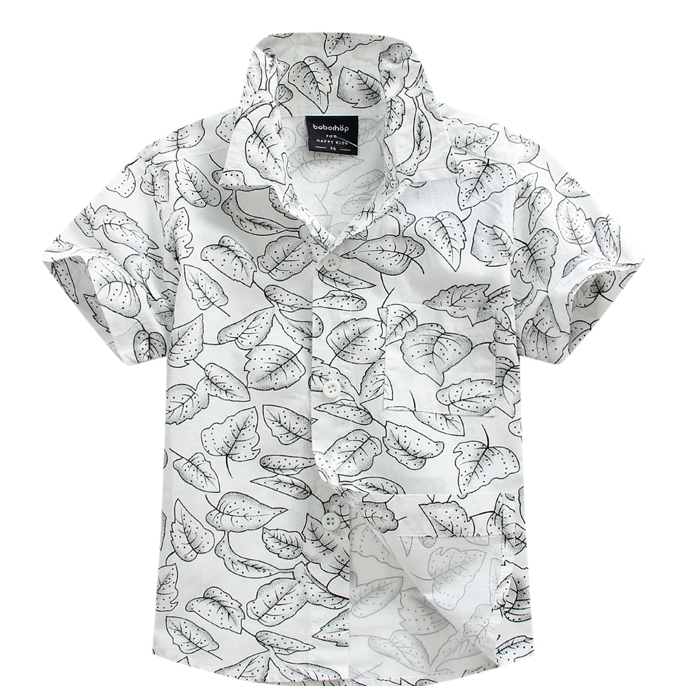 Гавайская рубашка для мальчиков 100% хлопок T1546|shirts for boys|aloha shirthawaiian shirts boys |