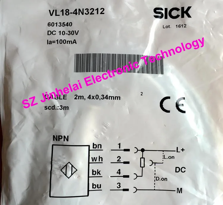 

100%Authentic original VL18-4N3212, VL18-4P3212 SICK Photoelectric switch Photoelectric sensor