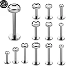 1 шт., кольцо для губ с внутренней резьбой, 16 г