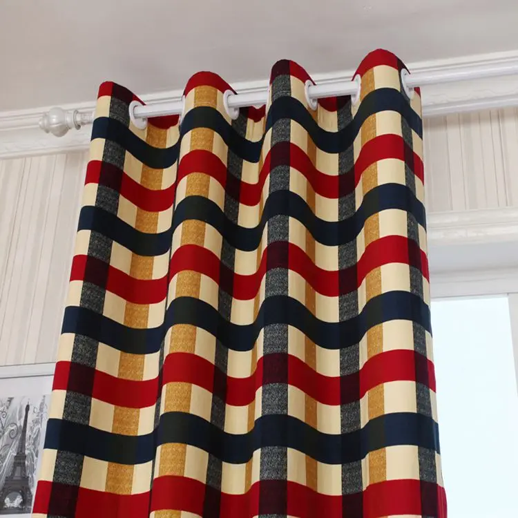 Ткань с полузатемнением для спальни и гостиной|shade cloth curtain|curtains forcurtains plaid |