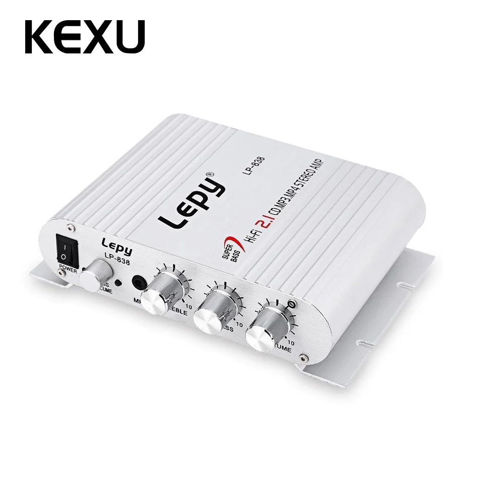 Lepy LP-838 мини аудио усилитель Hi-Fi 2 1 CD MP3 MP4 стерео Портативный Звук для сабвуфера