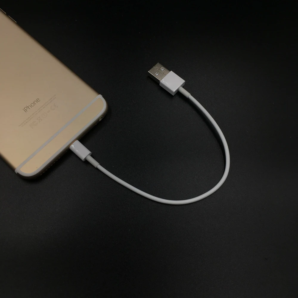 20 см Белый usb кабель для iPhone X Xs Max XR 8 7 6 S плюс 5 5S SE iPad Mini Air Pro зарядки синхронизации