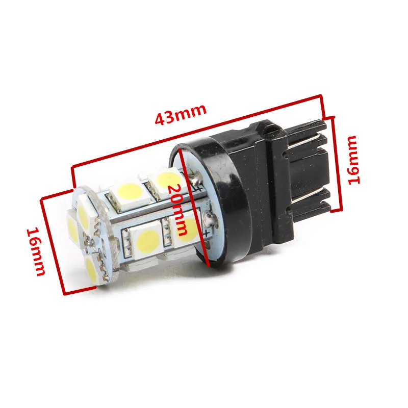 Xenplus 2x T25 3156 3157 13 SMD 5050 Светодиодные автомобильные лампочки лампы Авто p27/7 w