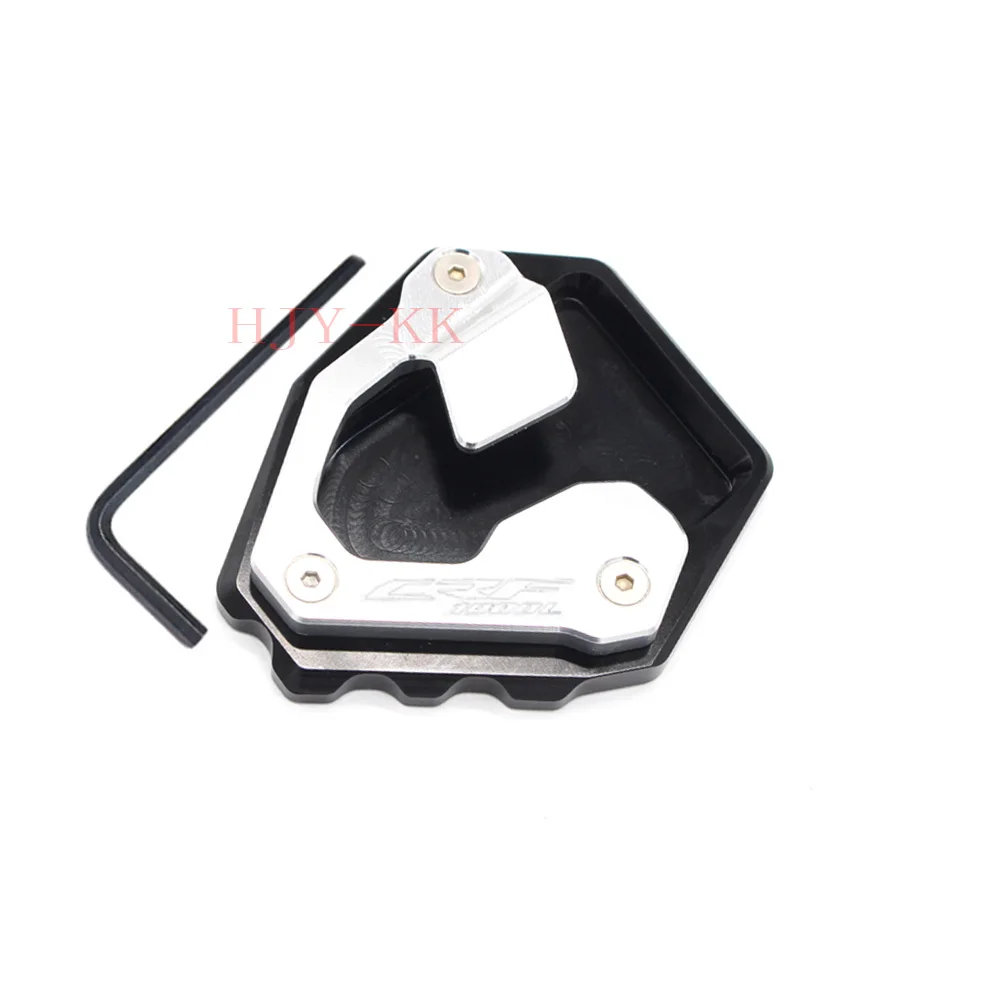 CRF1000L Kickstand Kick Stand расширение ножной пластины Pad Мотоцикл с ЧПУ боковая подставка для Honda Africa Твин CRF 1000L