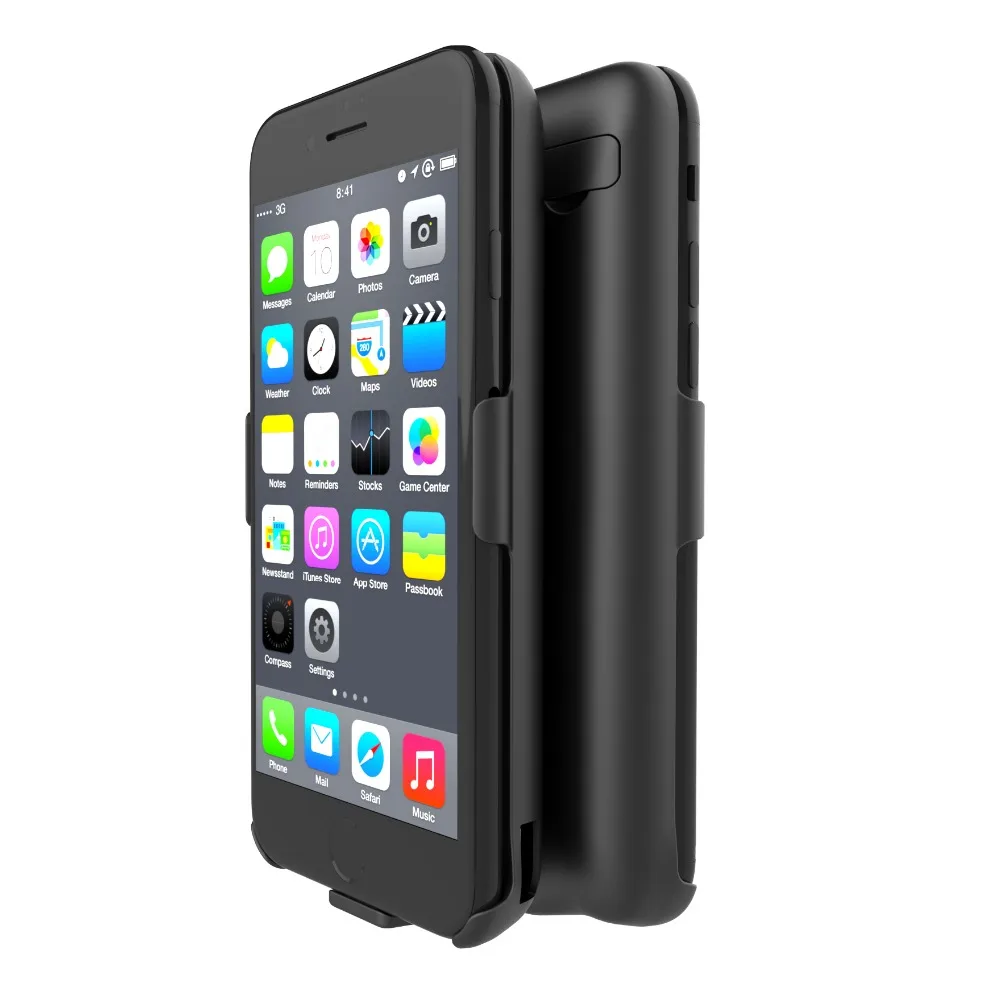 

2017 New Style Charger case for iPhone 6 6S 7 8 5000mAh backup battery Charging Power Bank Portable external charge phone case