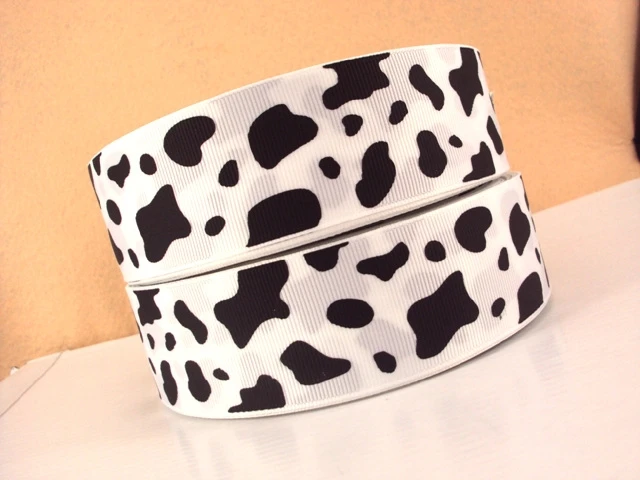 38mm David accessories 9 мм, 22 мм, 25 мм, 38 мм, версия с изображением коровы Grosgrain ленточный пошив заколки для волос подарочная упаковка материалы ручной работы, 50Yc3159 - Цвет: 38mm
