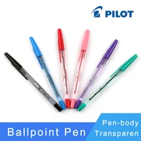 japan pilot bp s f woodpecker ballpoint pens ball point pen transparent plastic 0 7mm office school supplies 1pcs