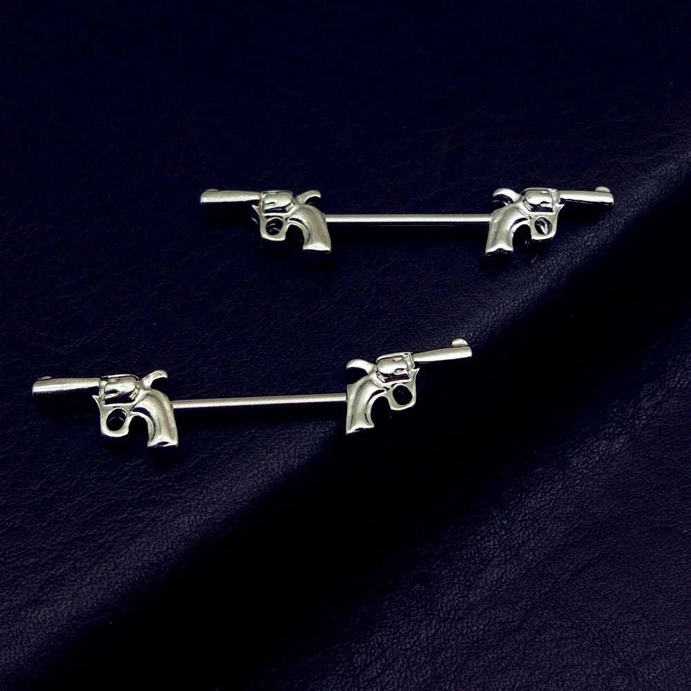 2 шт. горячая Распродажа хирургические Нержавеющая сталь с двумя пистолетами