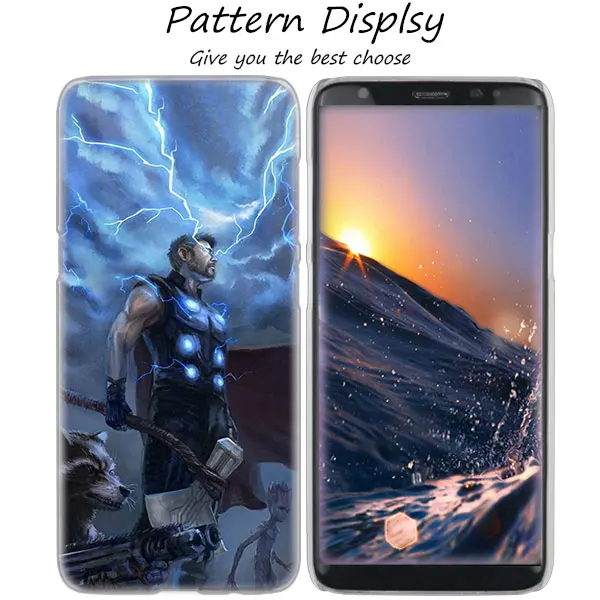010 MLLSE Марвел герой Тор Горячий прозрачный жесткий чехол для samsung Galaxy S10 Lite S9 S8 Plus S7 S6 Edge S5 S4 Mini чехол - Цвет: 010