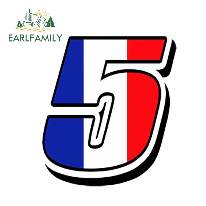 EARLFAMILY 13 см x 10 автостайлинг гоночные номера винил Французский флаг Автомобильная