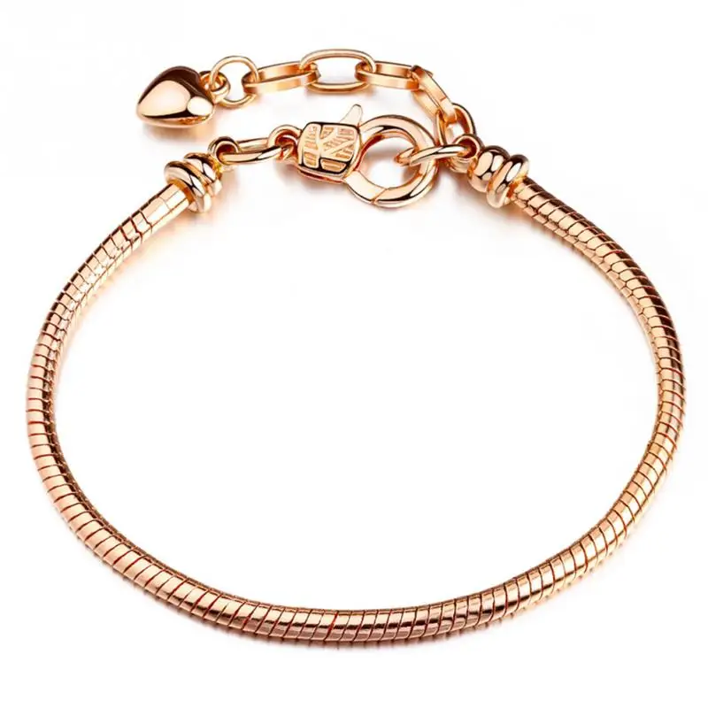 Хит женский браслет модное покрытие металлом базовый из змеиной цепи для девушек