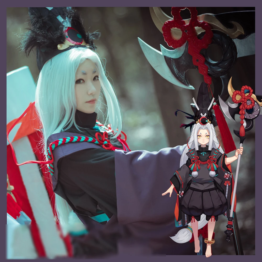 VEVEFHUANG Горячие игры Onmyoji SSR Косплей Kurodooji Cos хэллоуивечерние НКА косплей мужчины и