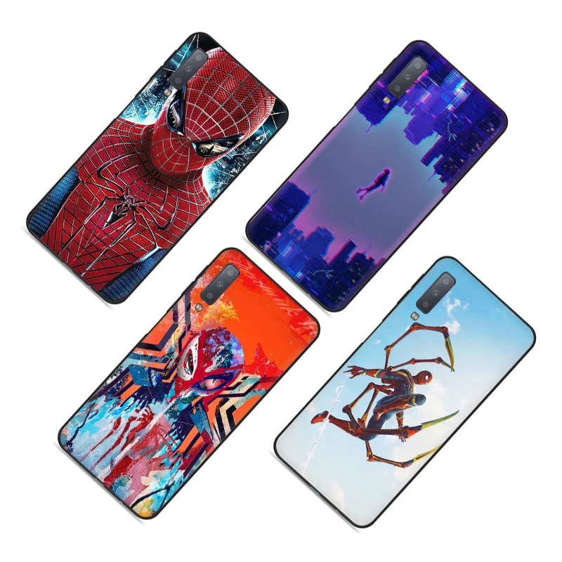 «Человек-паук», мягкий чехол для телефона для samsung Galaxy A3 A5 A6 плюс A7 A8 A9 A10 A30 A40 A50 A70 J6