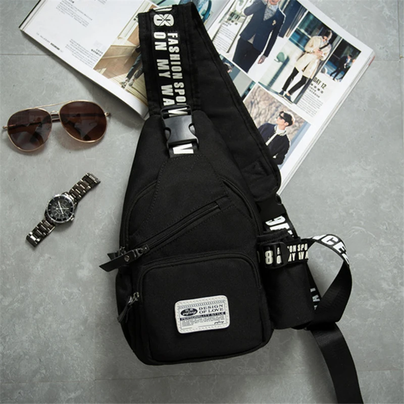High Quality Brand Men Chest Bag Function Cool Leisure Pack Oxford Male Messenger bag Designer trave back | Мужские сумки