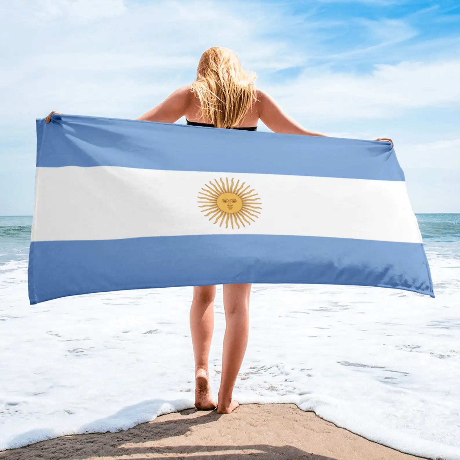 LOVINSUNSHINE Argentina Флаг Америки Печатный пляжное полотенце лето для женщин и мужчин