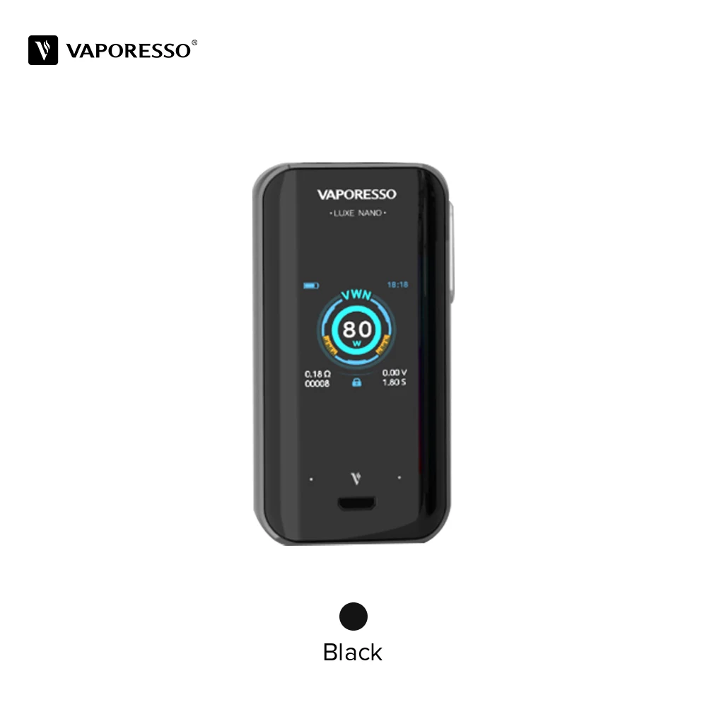 Оригинальный 80 Вт Vaporesso люкс нано мод Vape 2500 мАч встроенный аккумулятор