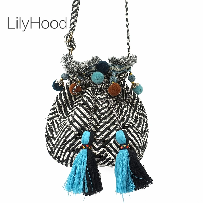 Сумка через плечо LilyHood Boho Мягкая тканевая сумка для женщин|Сумки с ручками| |