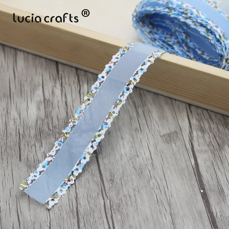 Lucia crafts 3 ярдов/партия 25 мм ленты из органзы для волос ручной работы свадебные
