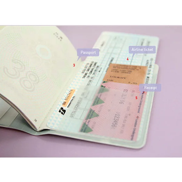 Обложка для паспорта из ПВХ мужчин и женщин брендовая розовая прочная дорожная в