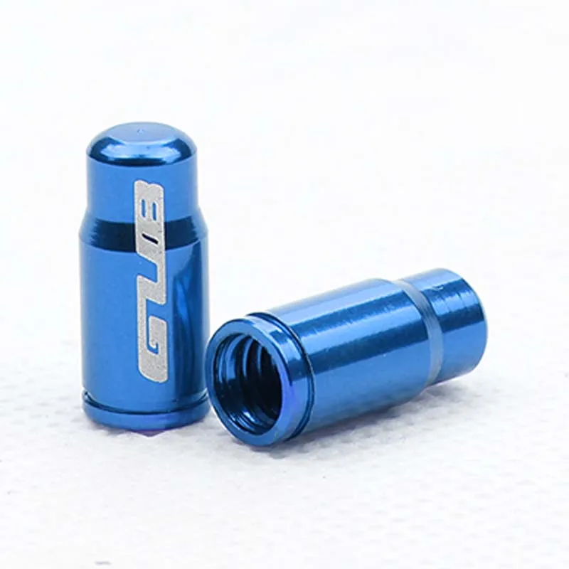 Blue GUB 50 шт./компл. алюминий сплава шин F/V клапан шапки французский Presta MTB дорожный велосипед велосипедный спорт шины для мотоциклов колеса крыш колпачки на колеса велосипеда - Цвет: Blue